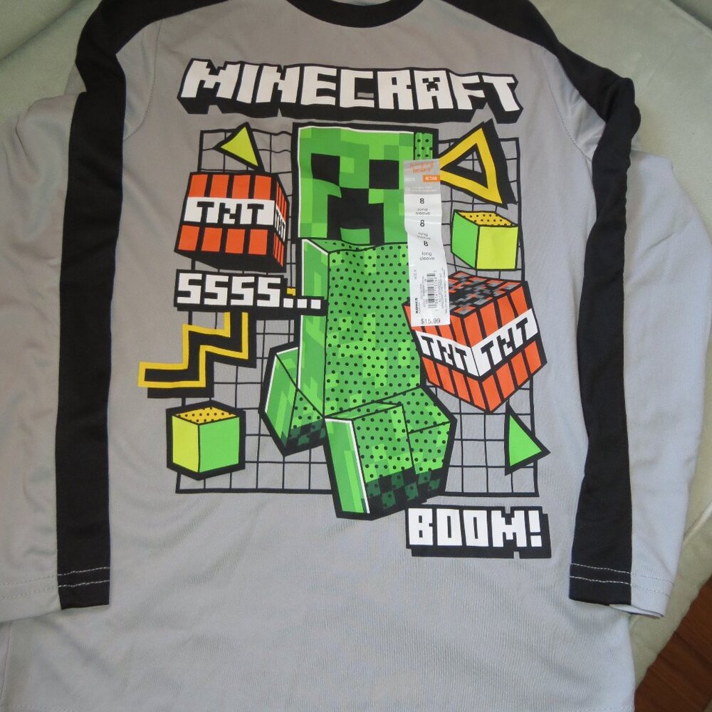 Boy's Minecraft Long Sleeve Top